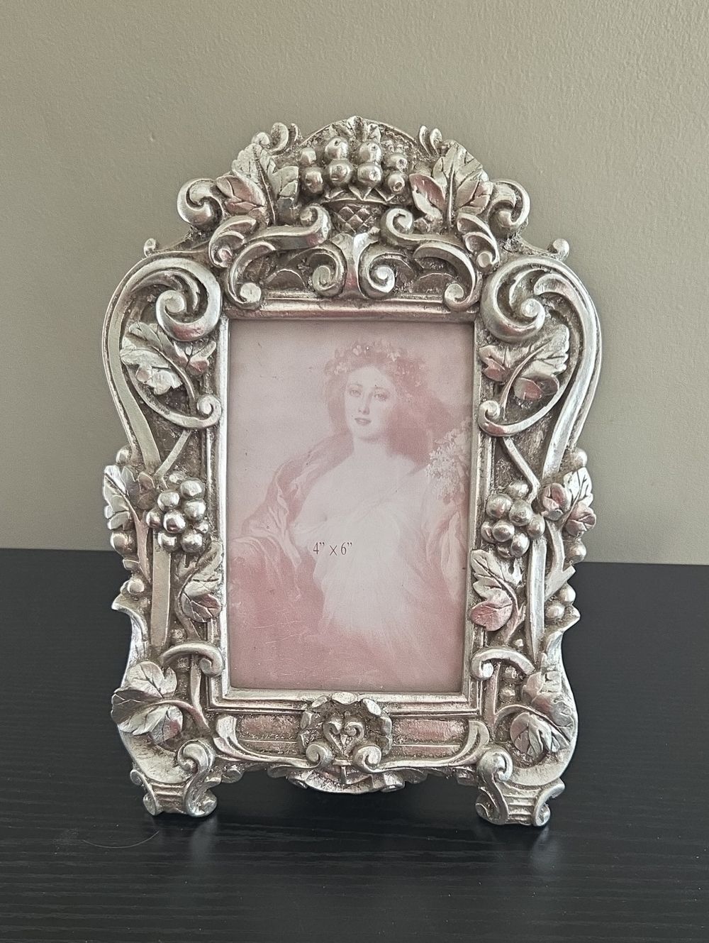 Ornate Silver Vintage Style Photo Frame